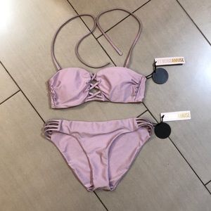 AMUSE SOCIETY Ultra Violet Swimsuit Set